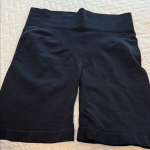 Black High-Waisted Biker Shorts